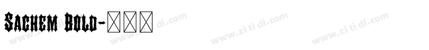 Sachem Bold字体转换
